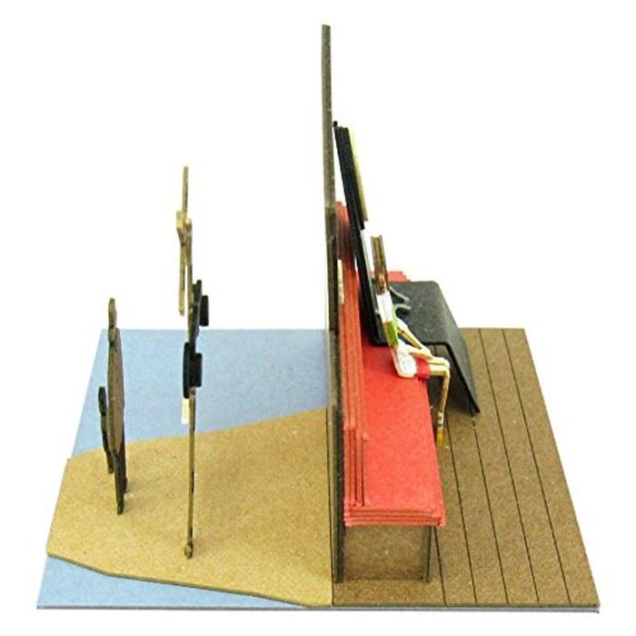 Sankei Studio Ghibli mini Spirited Away Kaihara Electric Railroad Ride Papercraft Model MP07-15 Multicolor (1 count)