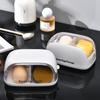 Beauty Sponge Holder - Dustproof, Breathable, Mold & Moisture Resistant with Lid. Portable Egg & Powder Puff Storage.