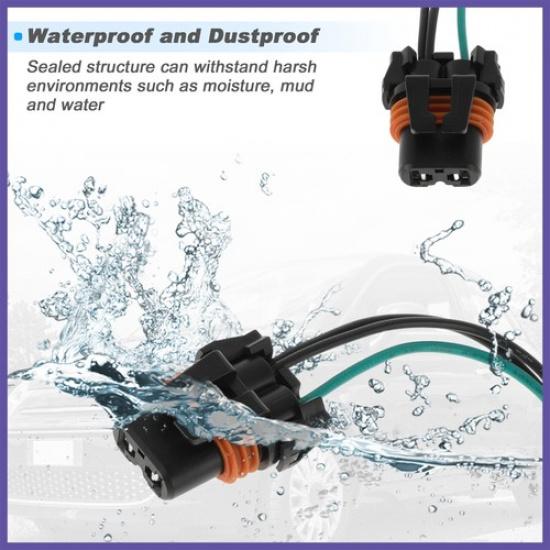 No.9012 Halogen Bulb Connector Pigtail Wiring Harness for Fiat 500 12-17