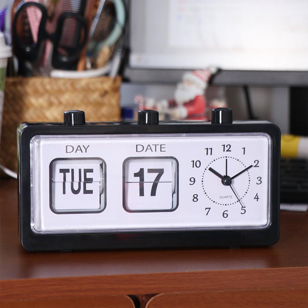 Electronic Mechanical Alarm Clock Vintage Table Clock Office Decor