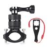 HSU Handlebar GoPro Bicycle Holder Aluminum Seatpost Camera Rotation Mount, Holder, 360° (Black)