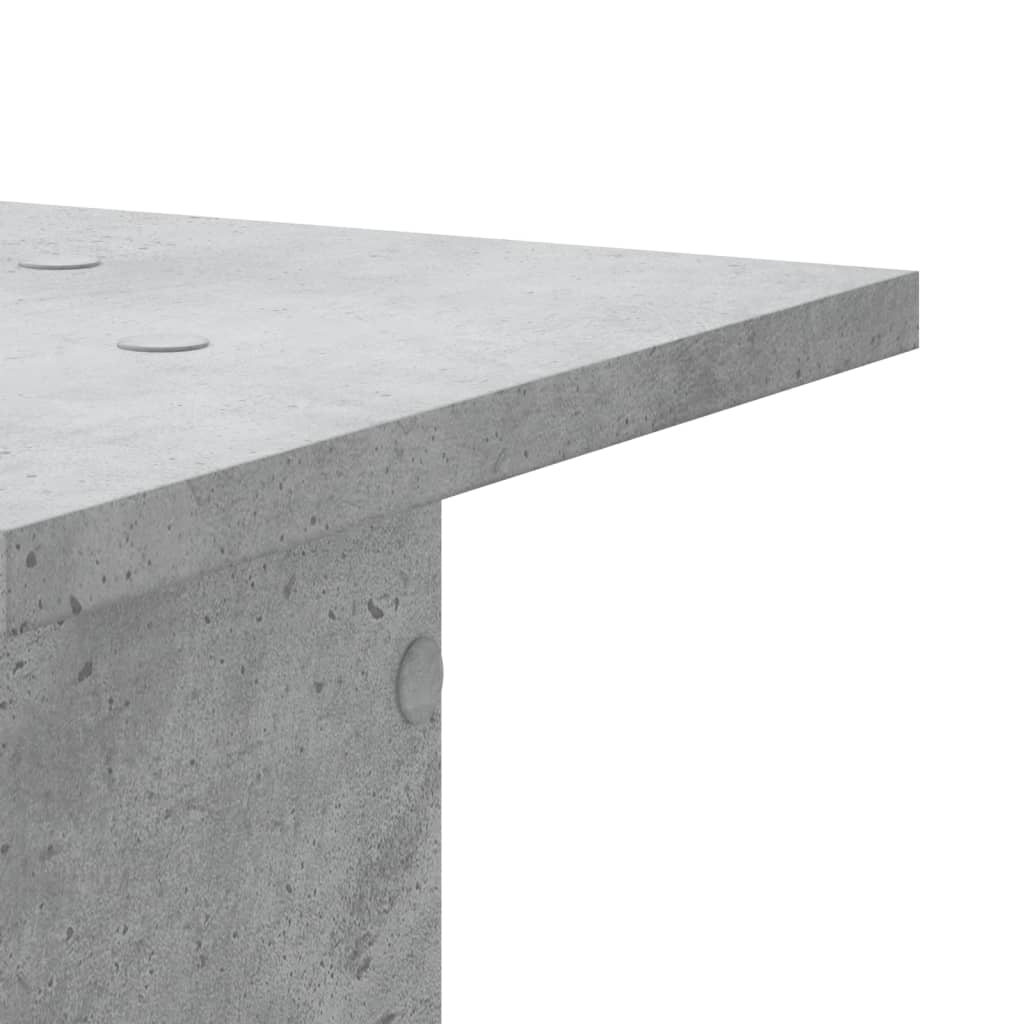 Speaker Stands (2 pcs) Concrete Grey 30 x 30 x 95 cm Particleboard