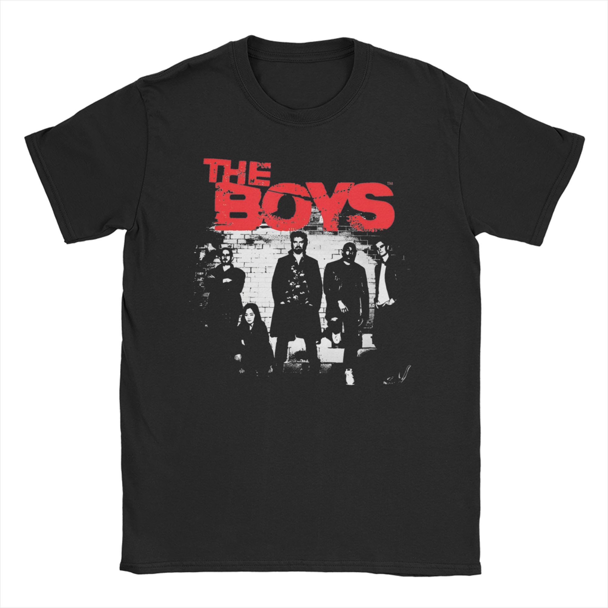

Vintage The Boys Logo TShirts Unisex WOMEN Round Neck Cotton T Shirts Short Sleeve Tees Gift Idea Clothes M