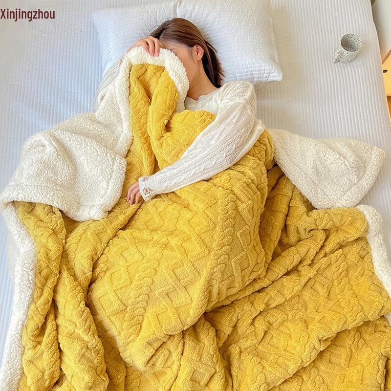 Thick Coral Flannel Multi-Purpose Blanket