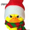 3D Printed Collectible Toys Christmas Little Duck Ornament, Cute Figurine, Detachable Hat Holiday Dolls And Scarf Design, Creative Tabletop