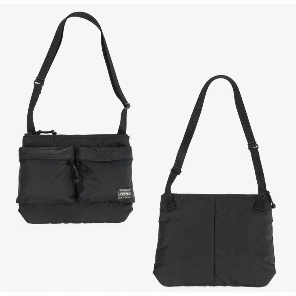 Yoshida Co.Porter Force Shoulder Bag S Black removable pouch