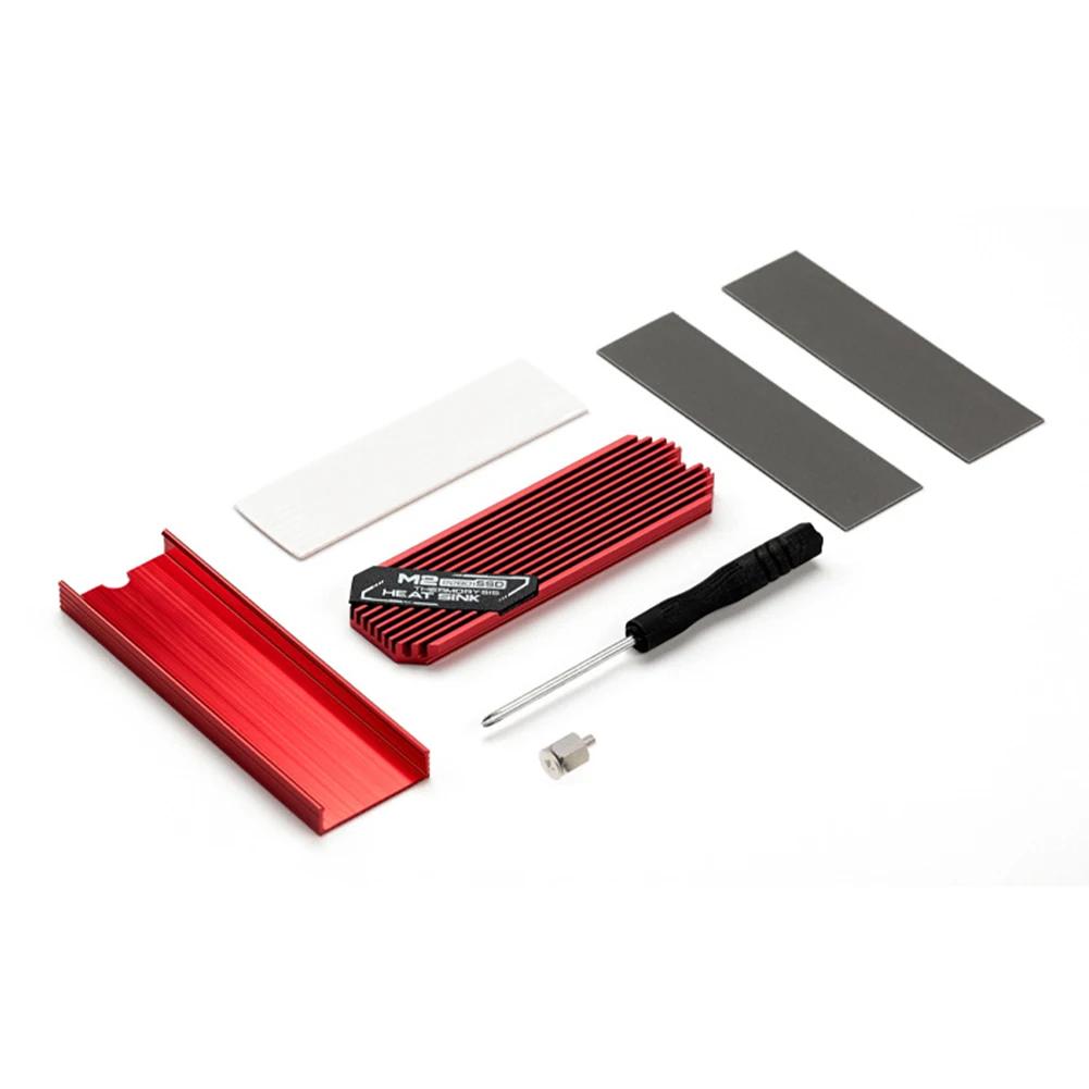 M.2 SSD NVMe Heat Sink M2 2280 Solid State Hard Disk Aluminum Heatsink Gasket with Thermal Silicone Pad PC Accessories