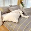 Plaid Striped Bed Sheet Quilt Cover Twill Thickened Quilt Cover Bedding Quilt Cover Three-piece Bed Sheet Set