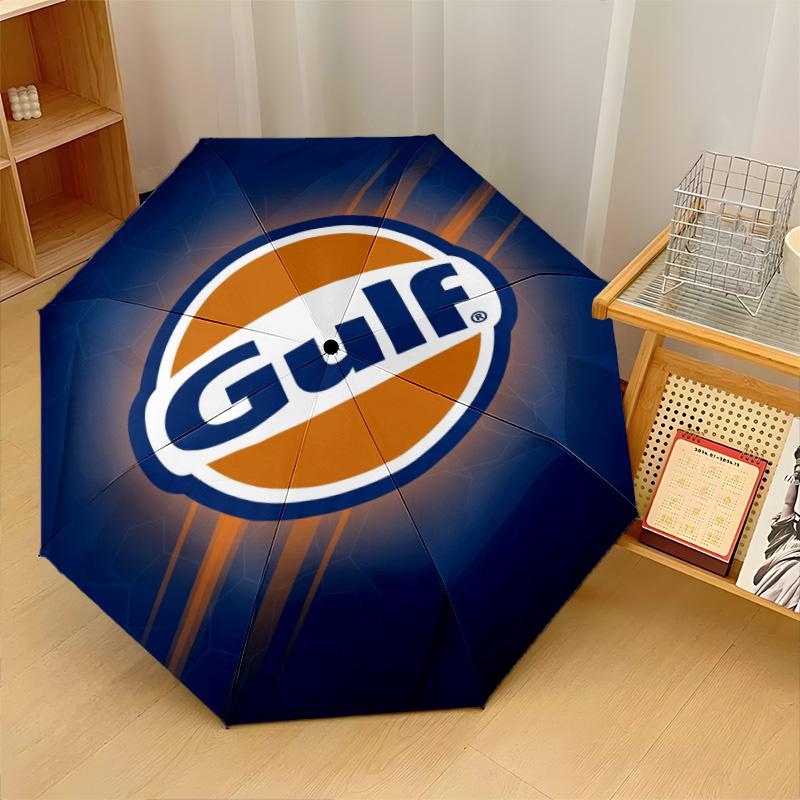 Stampa Golfo 8?Ombrello Pieghevole Automatico con Stecche Resistente al Vento Leggero per Viaggi all'Aperto
