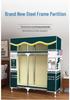 Compact Steel Frame Fabric Wardrobe: Easy Assembly, Economical Storage for Dorm or Rental Spaces (Model C4).