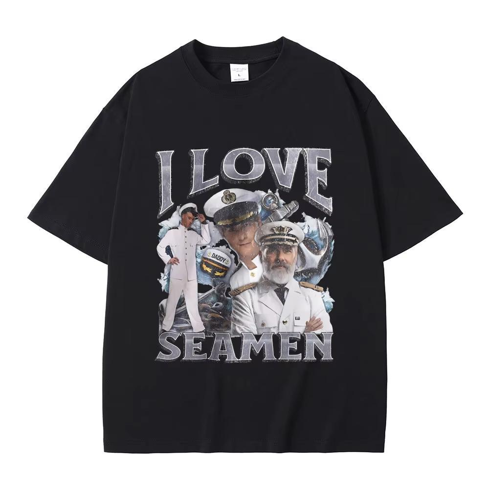 

I Love Seamen Funny Offensive Sailor Tshirt T-shirt Women Casual Fashion T Shirts Unisex Vintage Tees Women Clothes S