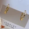 Korean Temperament Earrings 2025 Summer New Earrings Internet Celebrity Circle Gold Earrings