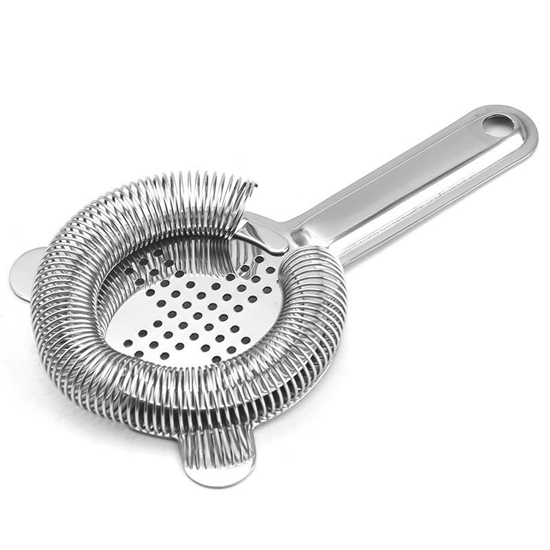 304 Stainless Steel Cocktail Ice Strainer & Separator for Shakers
