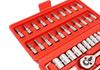 46-piece 1/4-inch Socket Ratchet Wrench Set with Metric Bit Extensions Hand Tool Set for Home Auto Repair