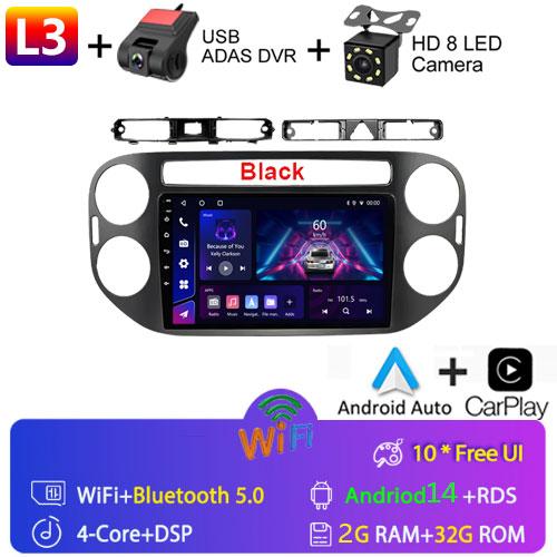 Fortress 9"Car Android 12 For VW Volkswagen Tiguan 1 NF 2006-2016 2Din Car Radio Multimedia Video Player GPS Stereo Navi CarPlay