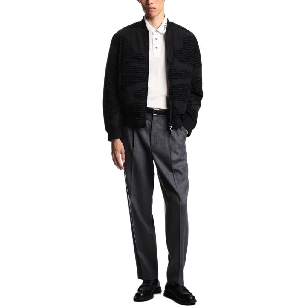 Emporio Armani Logo Printed Zipped Bomber Jacket EM003783-AF19870-FC252