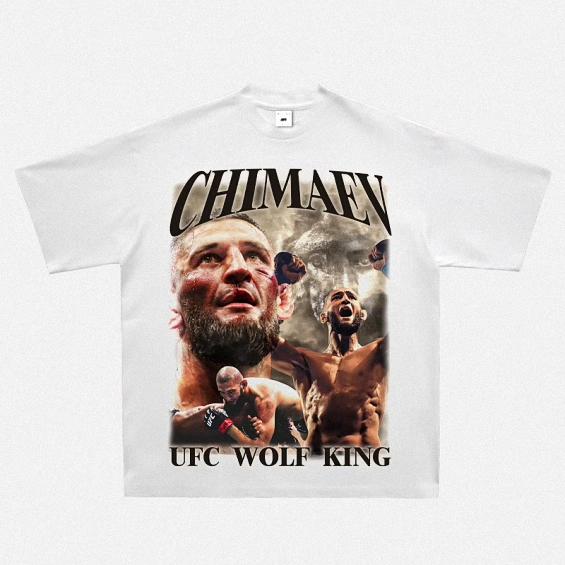 2024 New Fashion Oliveira Oliveira T-shirt UFC Printed Short Sleeve American Vintage Small Neckline Fighting Top Vintage