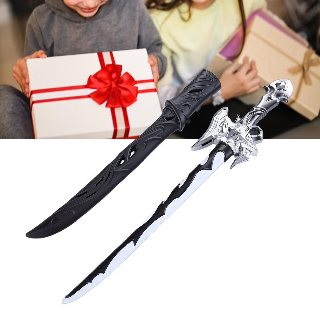 Light Up Sword Toy RGB LED Lighted Saber with Sound Sensor Shth for Cosplay Party Display Birthday Gifts