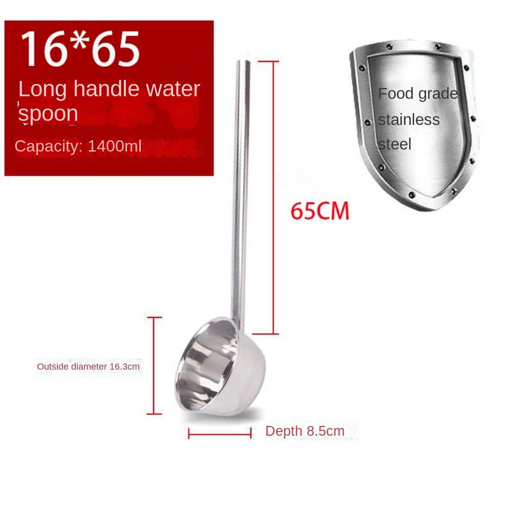 Multifunctional Ladle 304 Food Grade Stainless Steel Long Handle Spoon Large Spoon  Restaurant