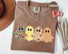 Comfort Colors® Spooky Season Ghost Shirt, Floral Patchwork Style Print Tee, Preppy Fall Pumpkin Shirt, Spooky Tee, Spooky Vibe Shirt