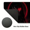 Dunkler Gothic-Stil Rote Augen Mädchen Mauspads Schreibtischmatte Schreibtisch-Interieur Mauspads Gamer Spielmatte Gaming-Raum Dekoration Großes Mauspads