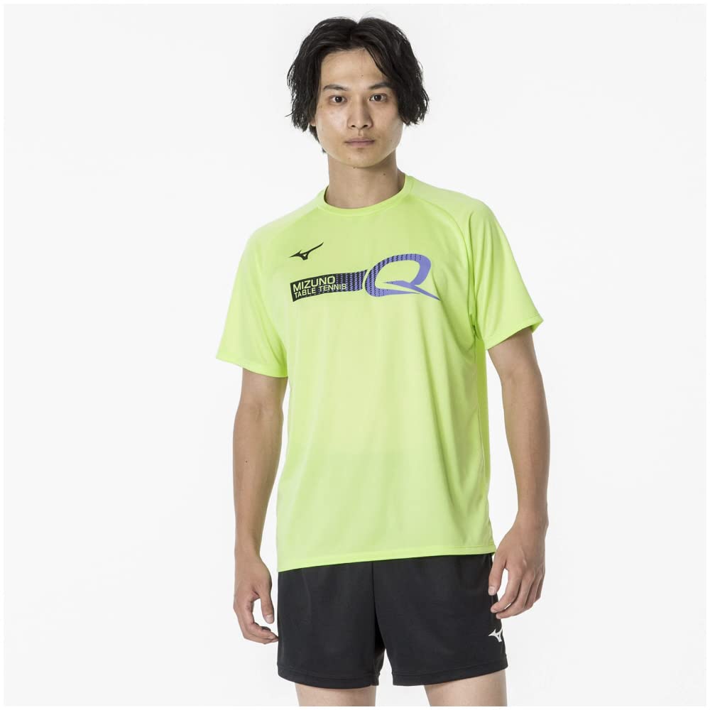 Table Tennis Game Short JTTA Lime XL Shirt, Sleeve, U-Neck, Unisex, Moisture-Wicking, Quick-Drying, Approved, 82JAA110, Green,