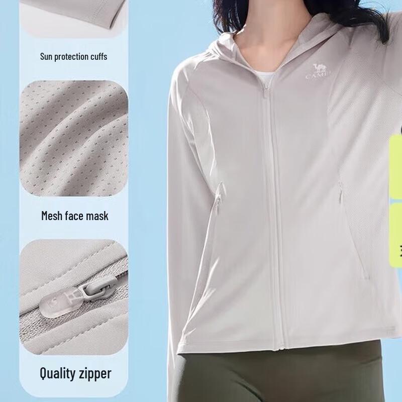 Camel Women's Knit Long Sun Protection Hoodie A25BAVV104