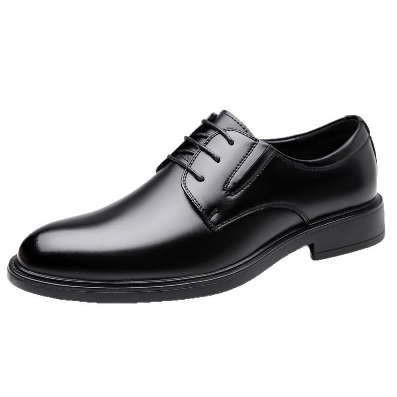 Wenzhou leather shoes men's British style dress business men's shoes black commuter suit shoes
