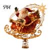 Light Up Holiday Tree Topper Lighted Christmas Topper, Illuminated Santa Claus Gingerbread Nutcracker Treetop Decorative Ornament for Top with Spring