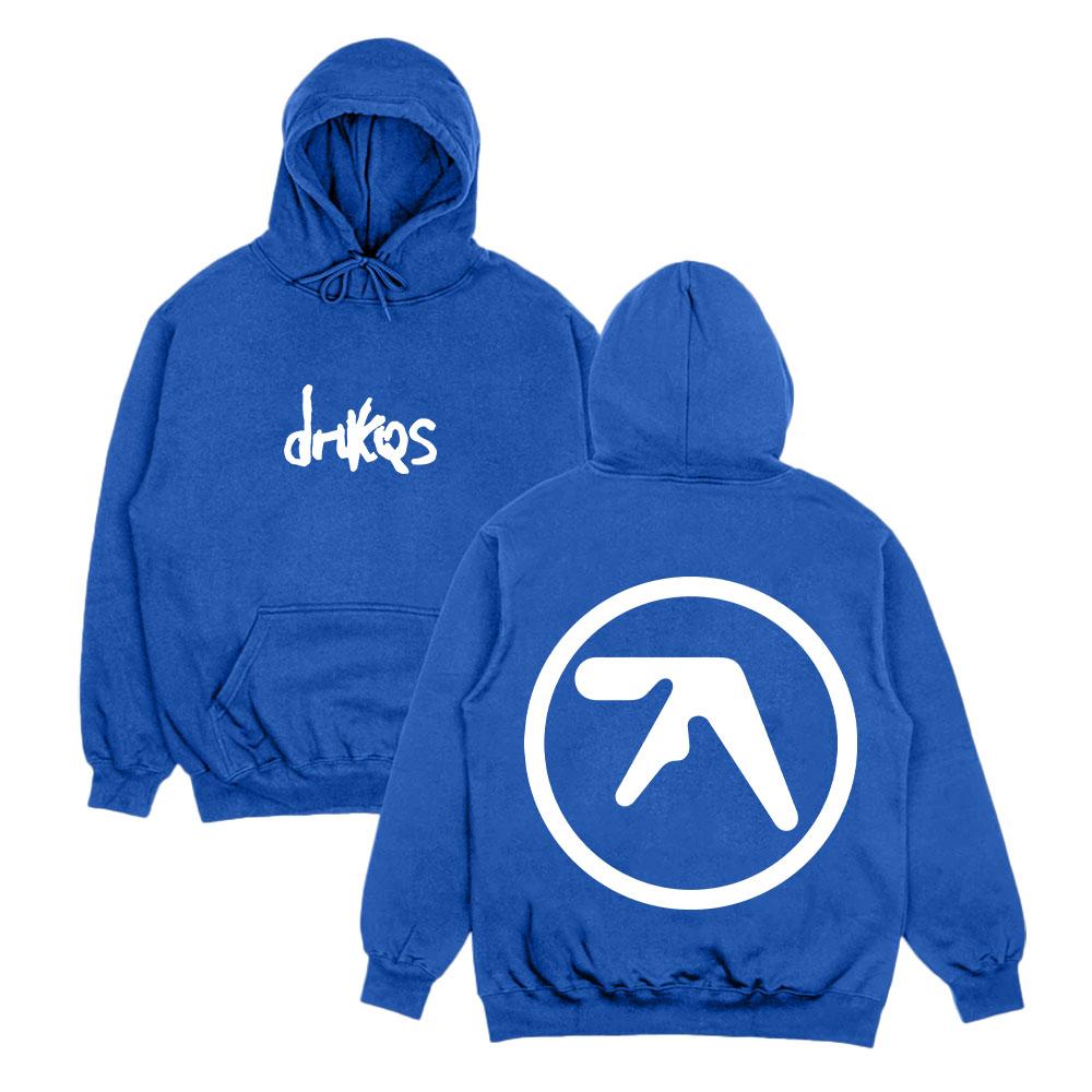 Drukqs Dual Logo Heavyweight Hoodie Aphex Twin High Street Sweatshirts Harajuku Long Sleeve Streetwear Fashion Unisex