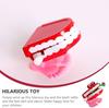7pcs Wind Up Teeth Toy, Chattering Teeth Dental Care Demonstration Toy, Halloween Decoration, Party Favor for Kids Boys Girls Birthday