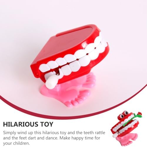 7pcs Wind Up Teeth Toy, Chattering Teeth Dental Care Demonstration Toy, Halloween Decoration, Party Favor for Kids Boys Girls Birthday