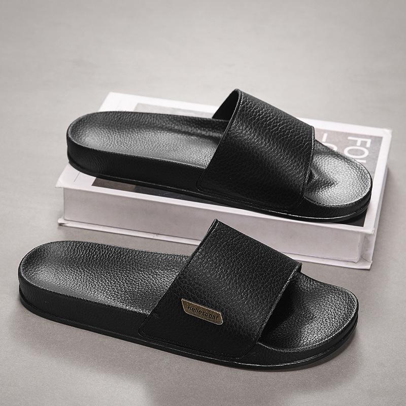 Men's High-End Solid Color Summer Beach Sandals with One Strap (2025)