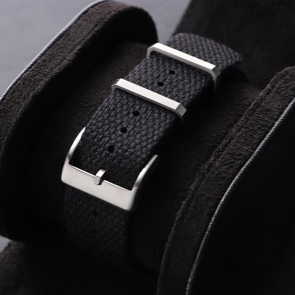 Ribbed Nylon Watch Band 20mm 22mm Comfortable Watch Straps Loop Military Washable Bracelet for Men Watchbands Watch Accessories