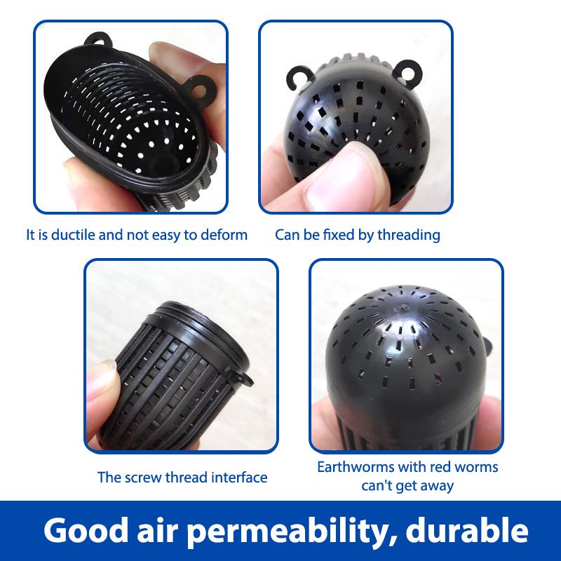 10Pcs Garnelen Köder Kapsel Köder Ball Universal Regenwurm Box Angeln Käfig
