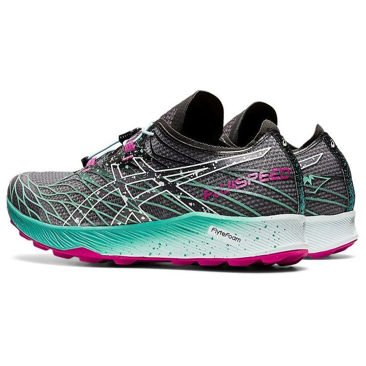 Asics Fuji Speed Black Soothing Sea Women Sneakers 1012B176-001