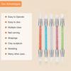 5pcs Nail Sculpture Pen Dual Tipped Nail Art Sculpture Pen, Nail Art Tools for Home Salon for Design Nail Carving Drawing Shaping Effect DIY Gel