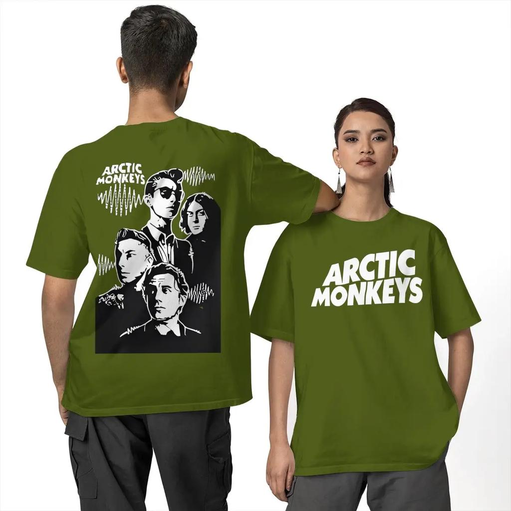 A-Maglietta Arctic Monkeys Estate Classica Magliette 100% Cotone Alla Moda Fresca Maglietta a Maniche Corte Abbigliamento da Uomo