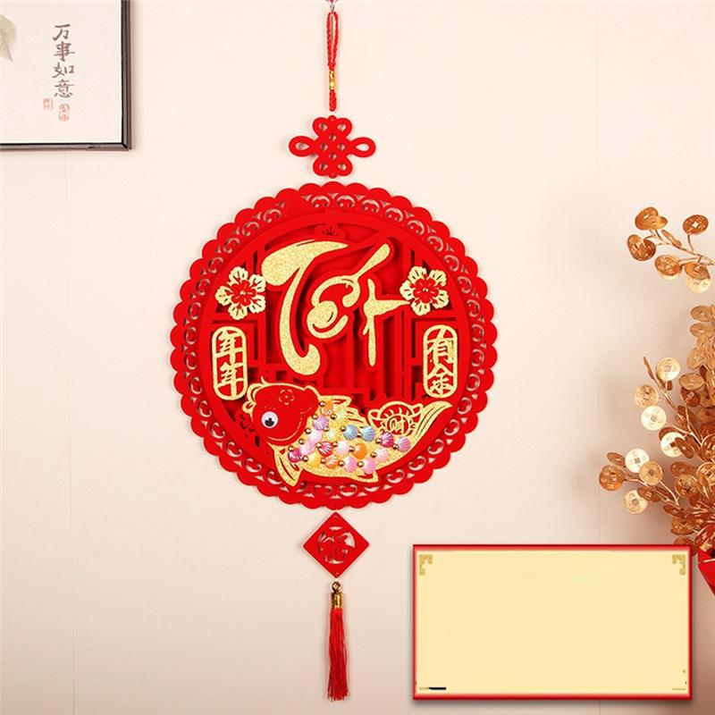 Practical-Lunar New Year Decorations Vietnamese Traditional Ornaments Wedding Supplies Holiday Wall Decorations Wedding Pendants