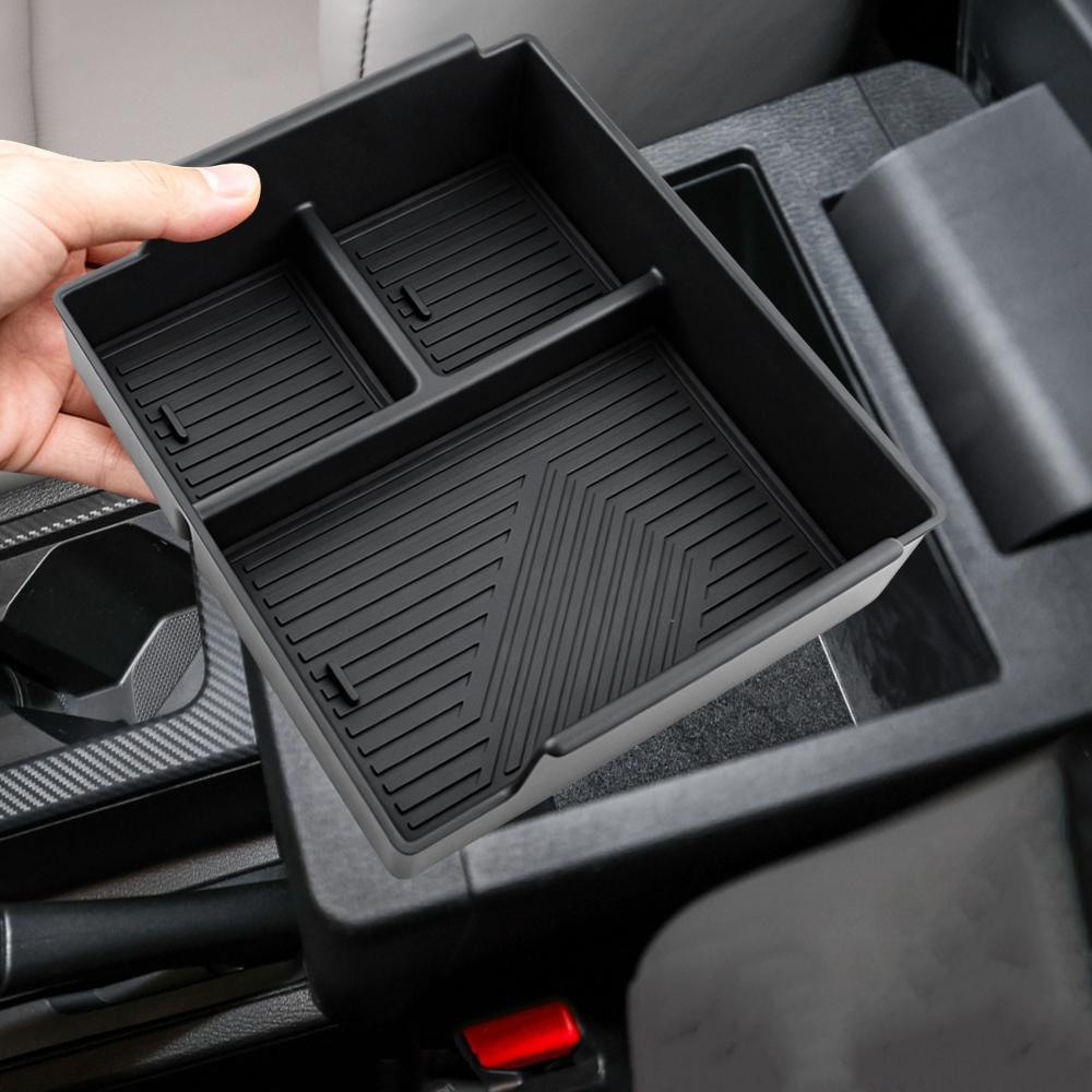 Car Armrest Storage Box for Mitsubishi Triton 2025 2026 Center Console Organizer Tray Plate Interior Auto Interior Accessories