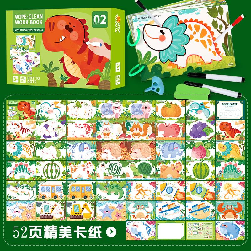 Handwriting Exercise Books Montessori Book for Kids Learning Activities Pen Control Training Early Educational Practice Copybook