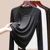 Sports Long-sleeved Women's High-elastic Slim-fitting and Thin Tencel Wool Bottoming Shirt, New In Early Autumn