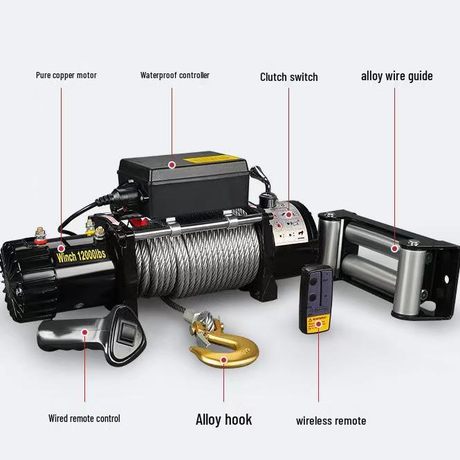 12V/24V Electric Off-Road Car Winch & Hoist