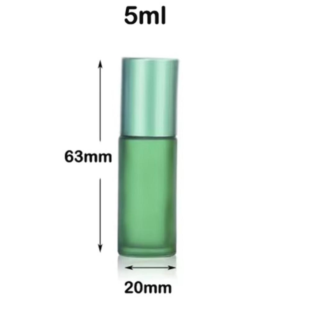 

Роликові Кольорові Флакони для Дозування Сталева Кулька Роликова Кулька Порожній Флакон Флакон для Ефірних Олій зелений