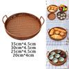 Round Basket Tray Organizer Basket for Desktop Cupboard Living Room