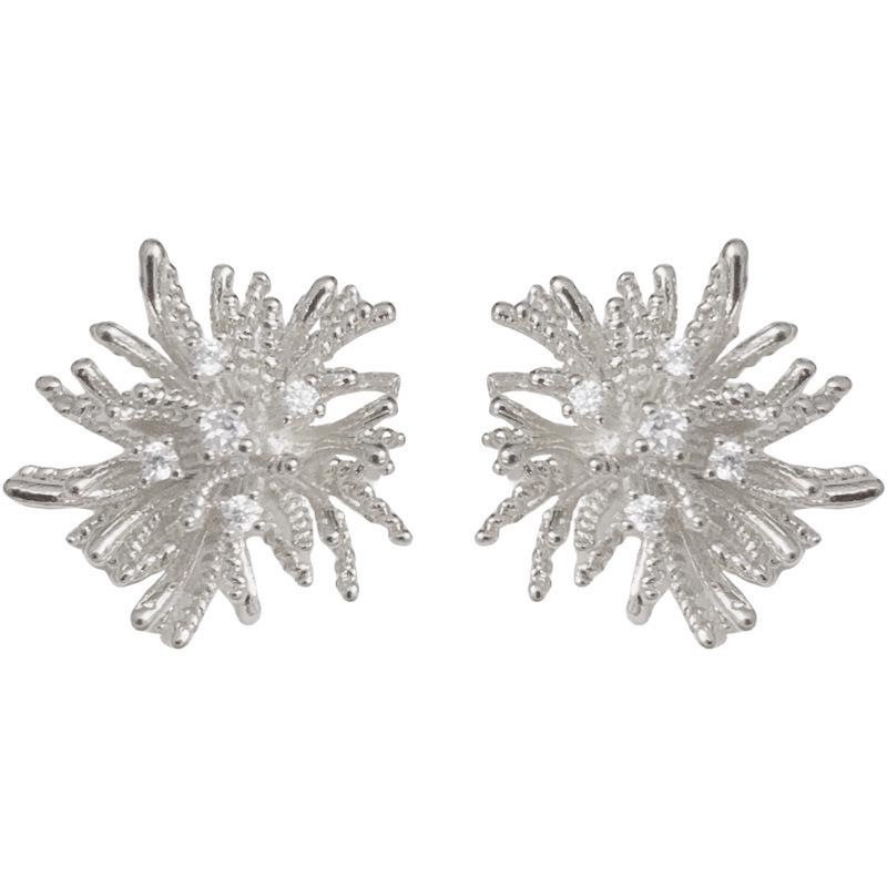 Dandelion Fireworks Stud Earrings: Chic and Versatile Contemporary Design