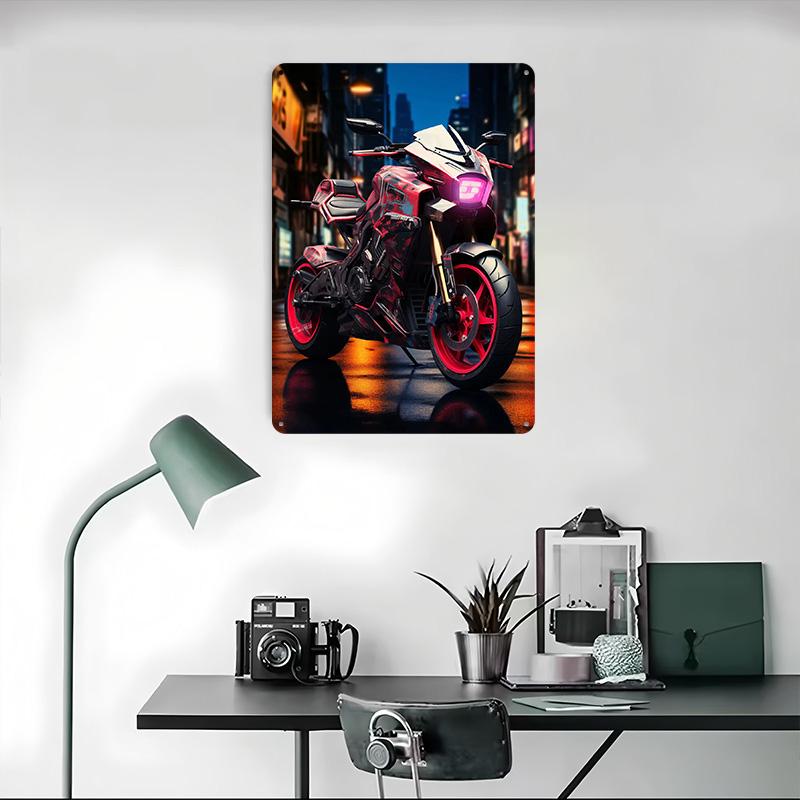 Motorcycle Motorcycle Bike Tinplate Poster Customized Wall Art Vintage Metal Signs Retro Tin Plaque for Room Decoration Cozy
