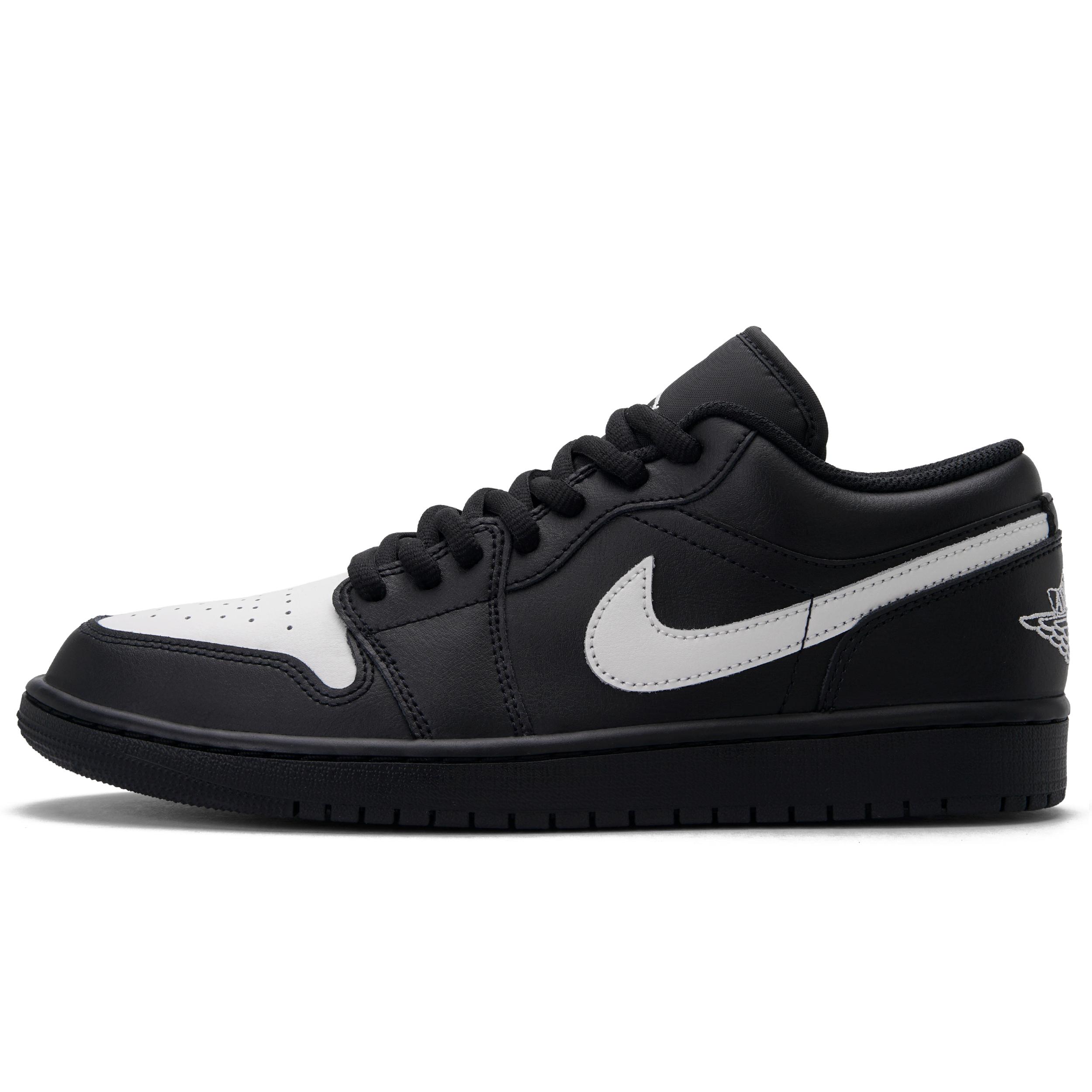

Jordan Air Jordan 1 Back To Future Low top Vintage Basketball Shoes Unisex Black White 553558-043(Team990-) 44.5