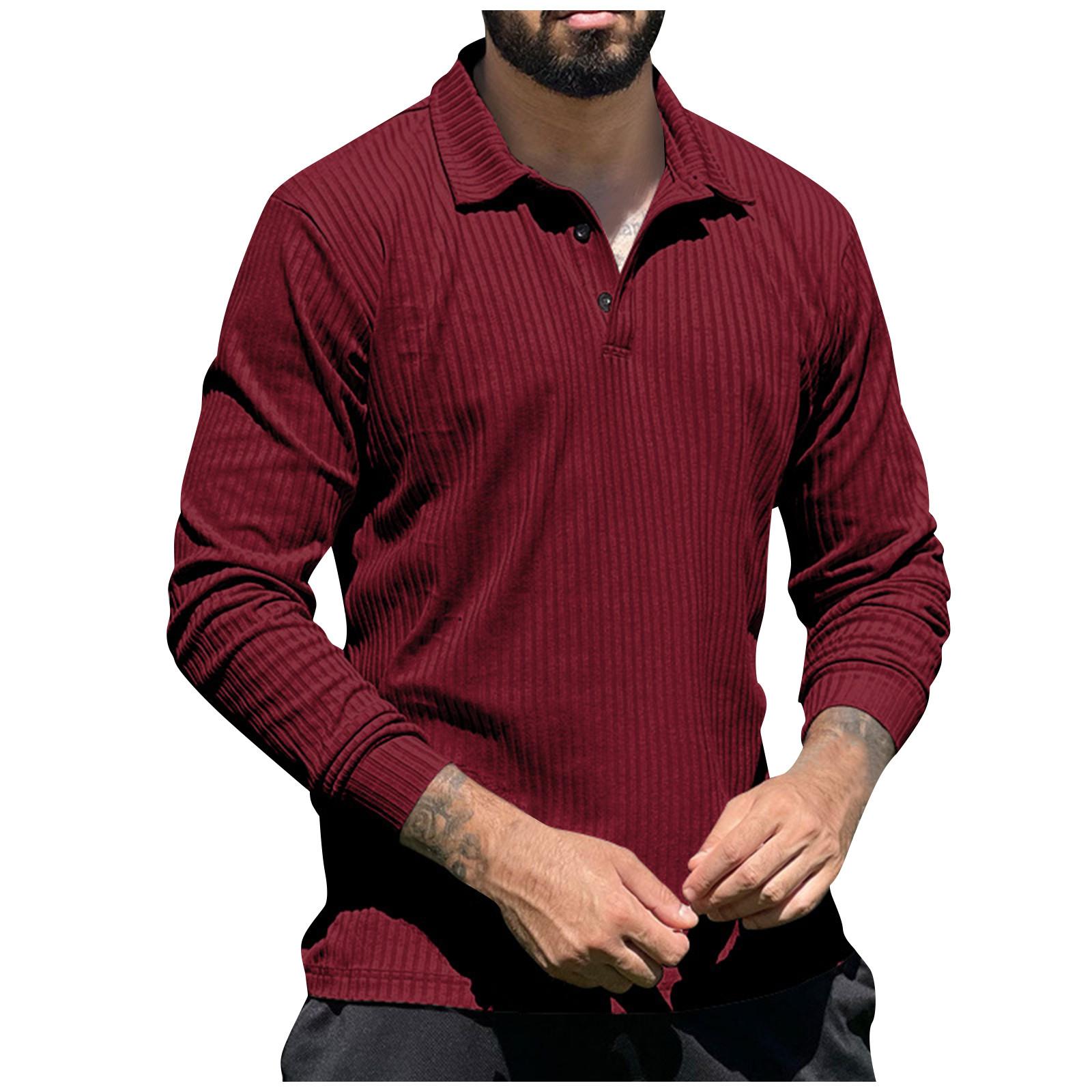 

Мужская рубашка Суперлегкая повседневная мужская одежда с коротким рукавом L винный