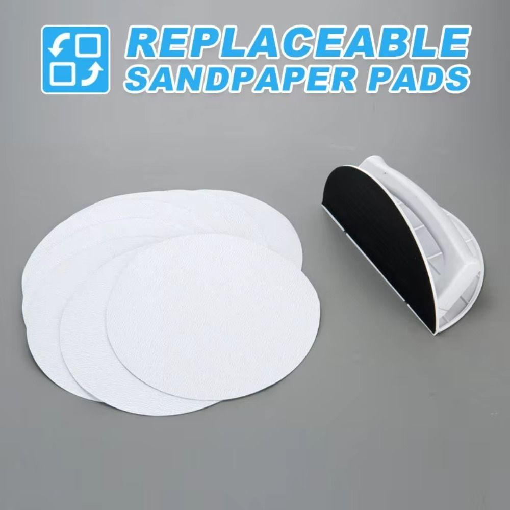 Plastic Semi Circular Angle Sanding Tool Multifunctional Sanding Sandpaper DIY Projects